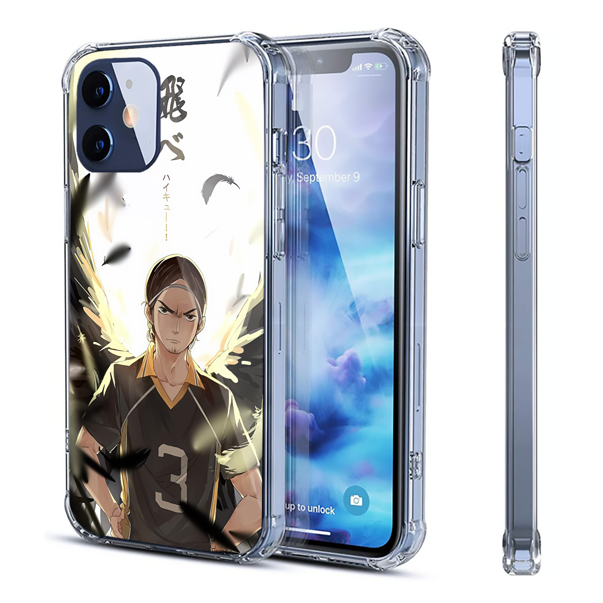 （画像用） ハイキュー!! Haikyu!! 【iPhone 12シリーズ対応】透明スマホケース（クリアソフトケース）